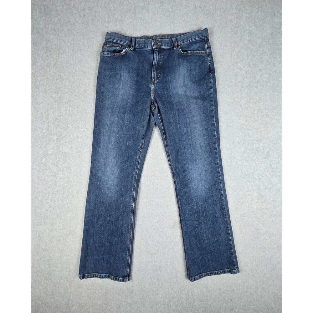 Lauren Jeans Co. Womens Size 12 Medium Wash Bootcut Jeans 32x30 - Picture 3 of 16